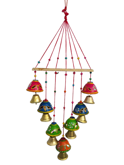 Home Decor Handmade umbrla Wind Chime |  Rajasthani Boho Wall Hanging. 2sat