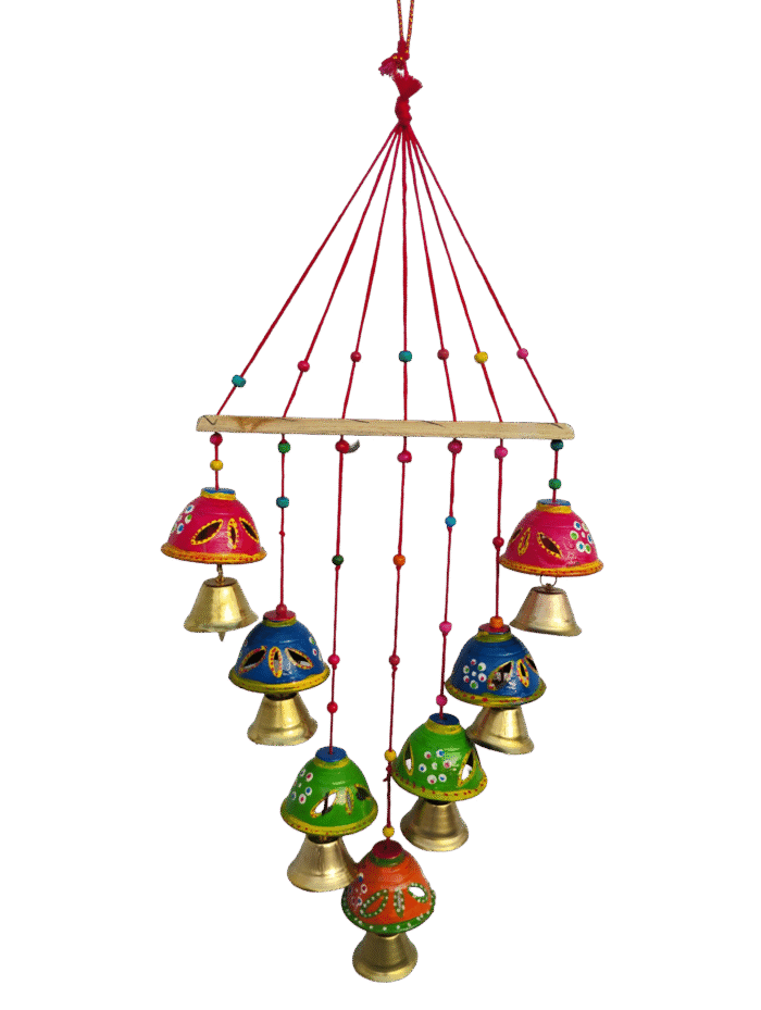 Home Decor Handmade umbrla Wind Chime |  Rajasthani Boho Wall Hanging. 2sat