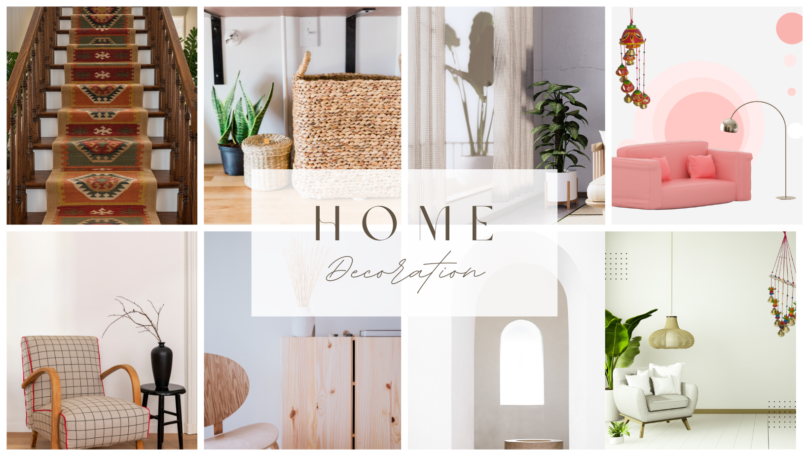 white Home Decoration Facebook Cover